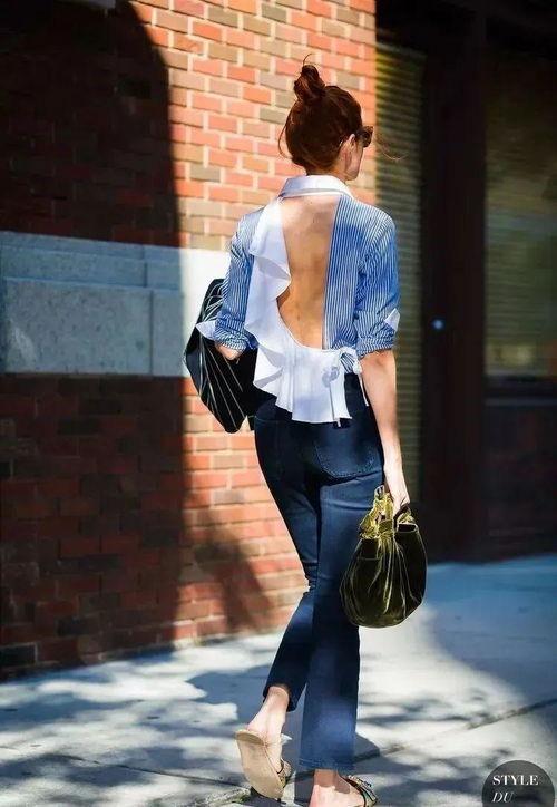 衬衫欧美现代辣妹视频,现代衬衫穿搭视频解析